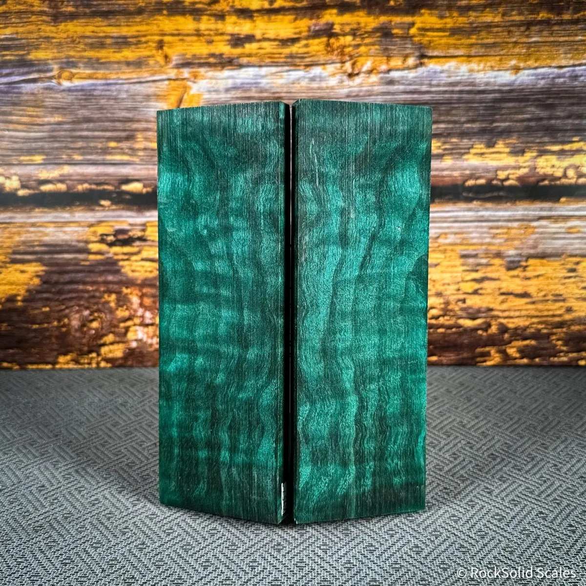 #2457 - Teal Quilted Maple - Bargain Bin