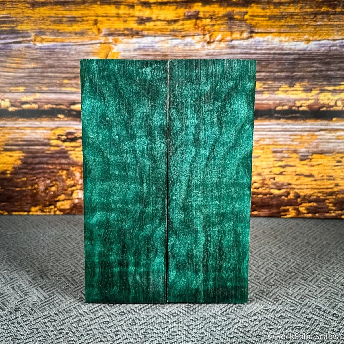 #2457 - Teal Quilted Maple - Bargain Bin