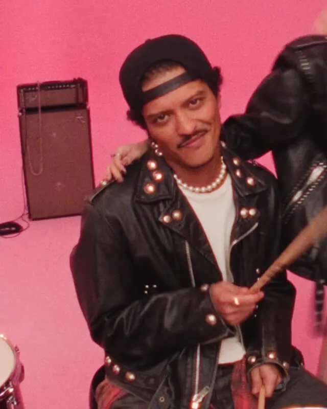 Bruno Mars Apt Biker Leather Jacket