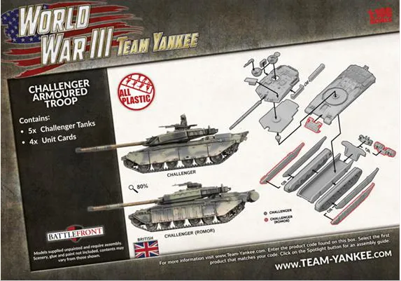Challenger Armoured Troop (x5 Plastic)
