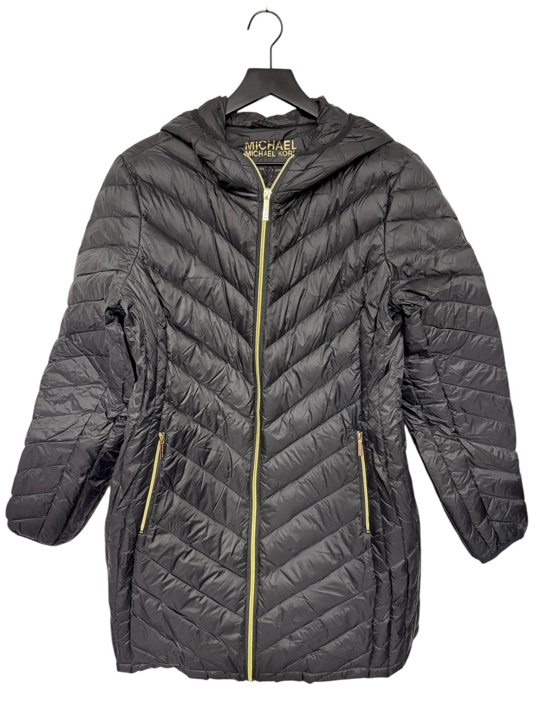 Coat Puffer & Quilted By Michael By Michael Kors In Black, Size: L