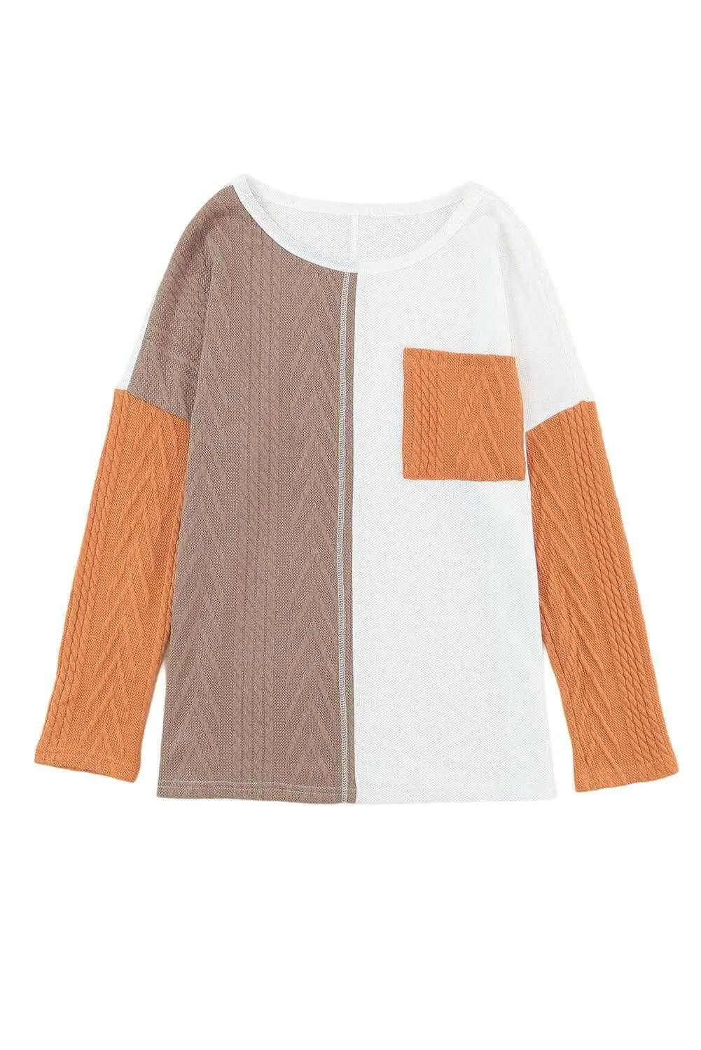 Color Block Sweater - Stylish & Versatile Top for All Seasons
