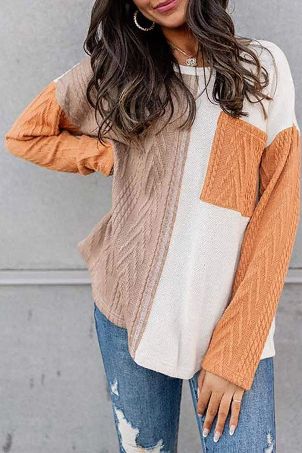 Color Block Sweater - Stylish & Versatile Top for All Seasons