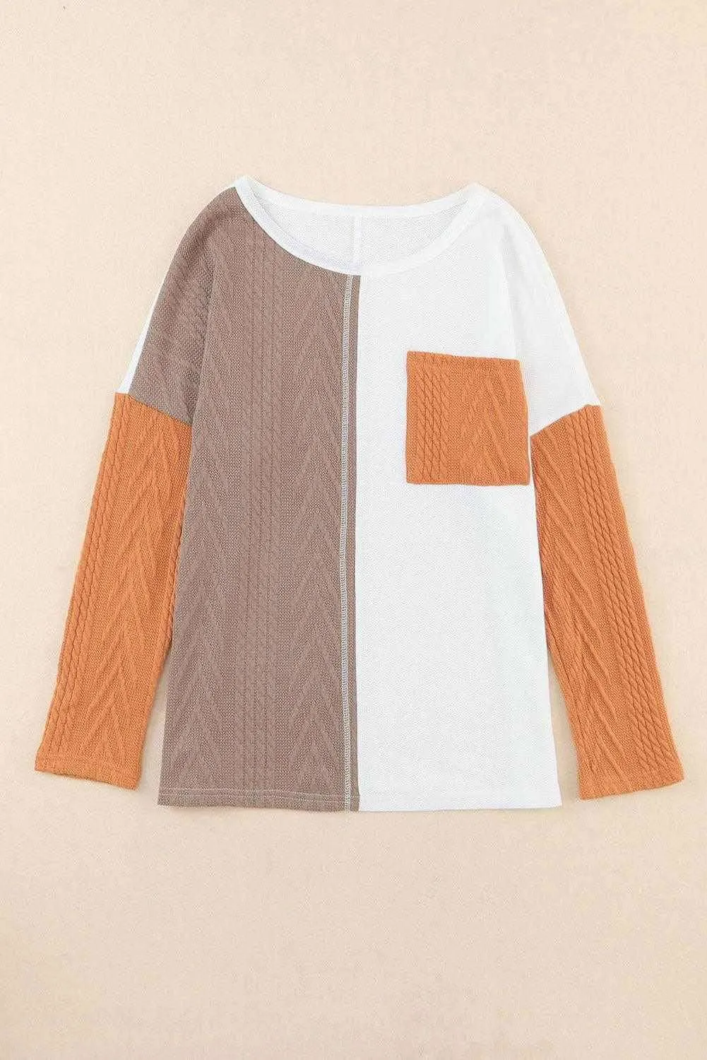 Color Block Sweater - Stylish & Versatile Top for All Seasons