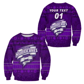 (Custom Personalised) Hobart Hurricanes Sweatshirt Christmas Simple Style LT8