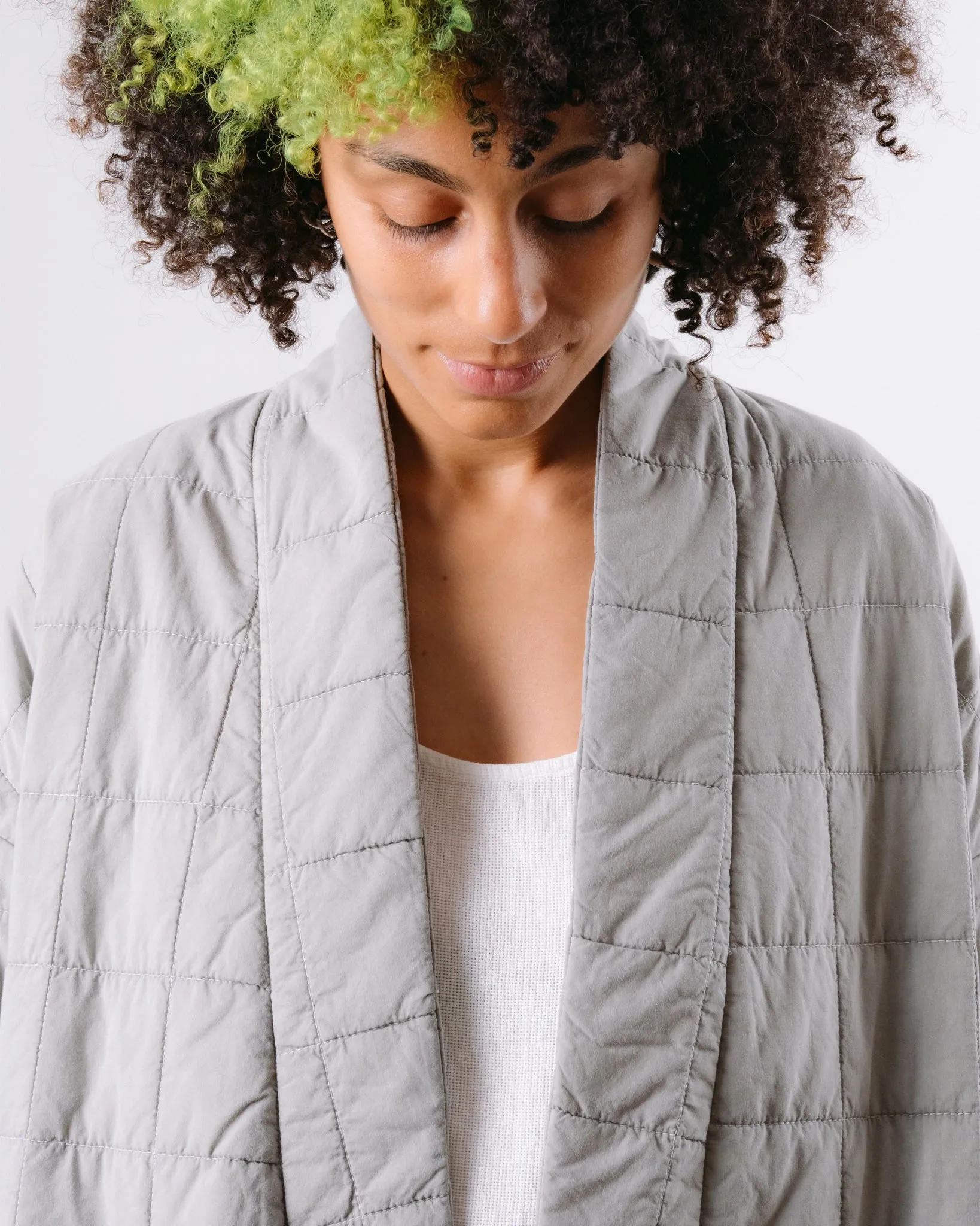 Edo Jacket Cotton Quilt Oyster