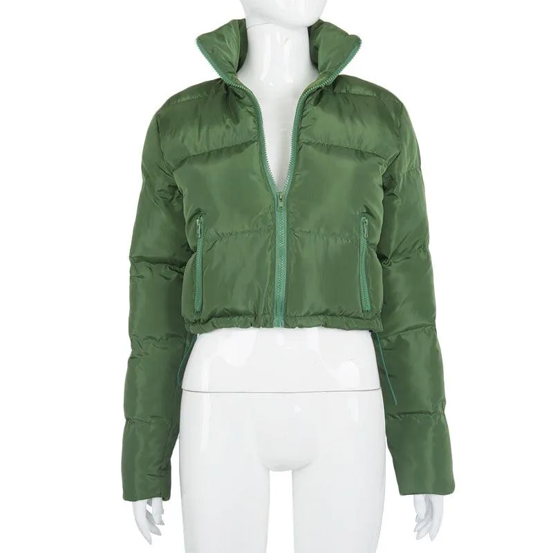 Fashionable Short Winter Warm Long-sleeved Jacket