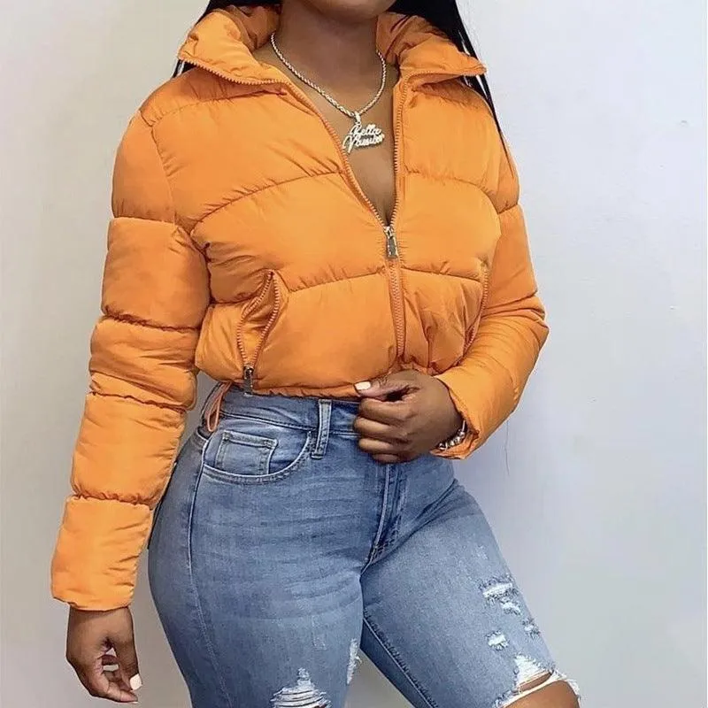 Fashionable Short Winter Warm Long-sleeved Jacket