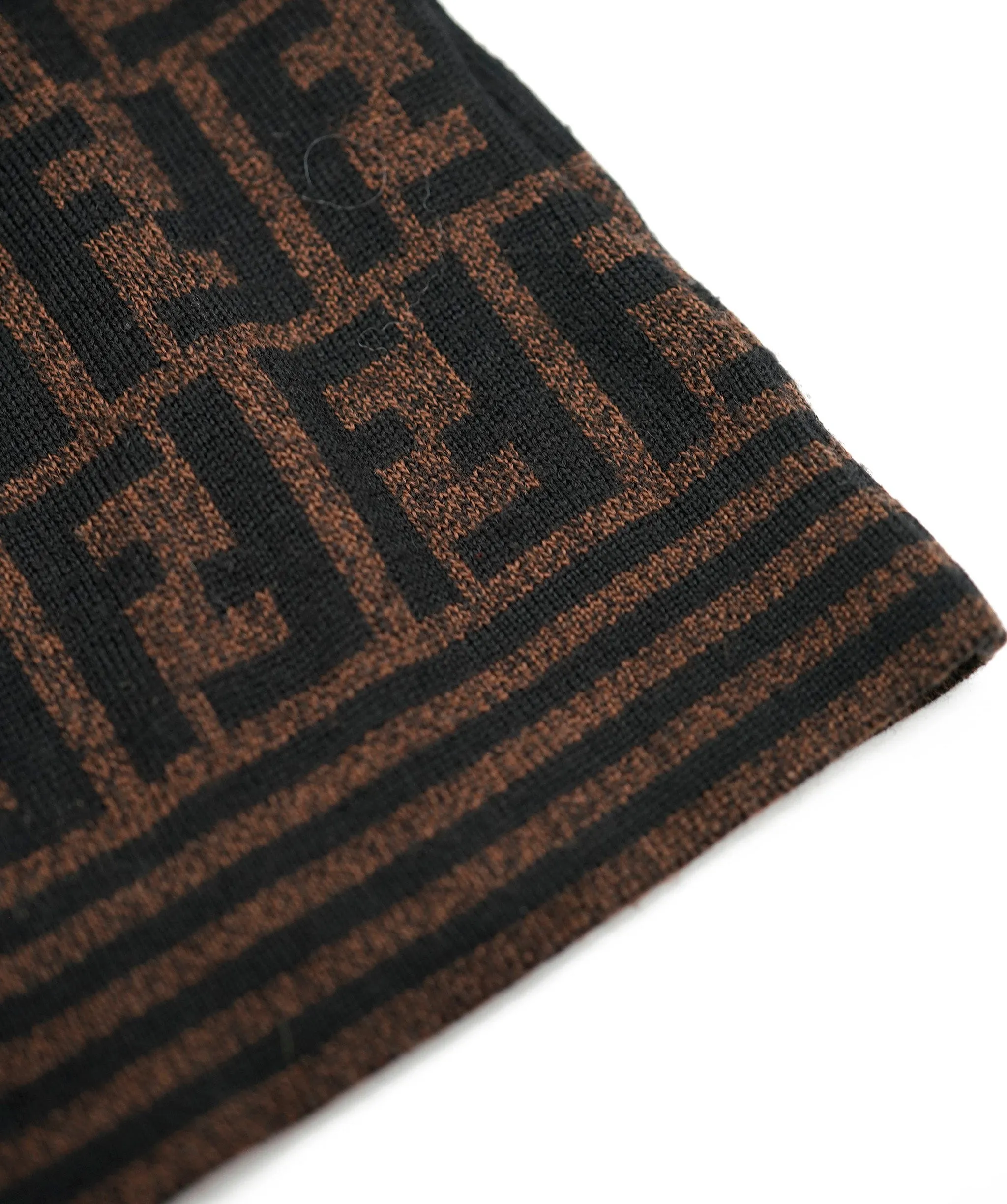 Fendi Zucca Polo Sweater Brown ASL5779