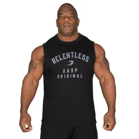 GASP Vintage Tank - Black-Grey