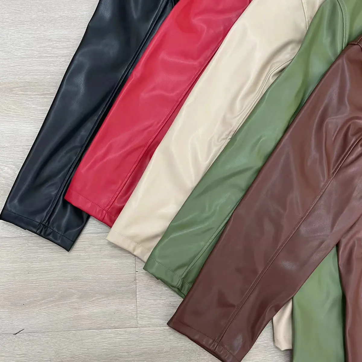Joskaa classy outfits men Women's Leather Jacket Autumn and Winter New Leather Jacket Casual Warm Suit Jacket Female Su2639