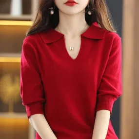 Korean Style Cashmere Sweater Winter 2022 Trend Sweaters Cardigan Woman Designer Cardigans Female Knitted Top Red Fashion Luxury