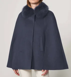 Lauren Double Face Cape Grey