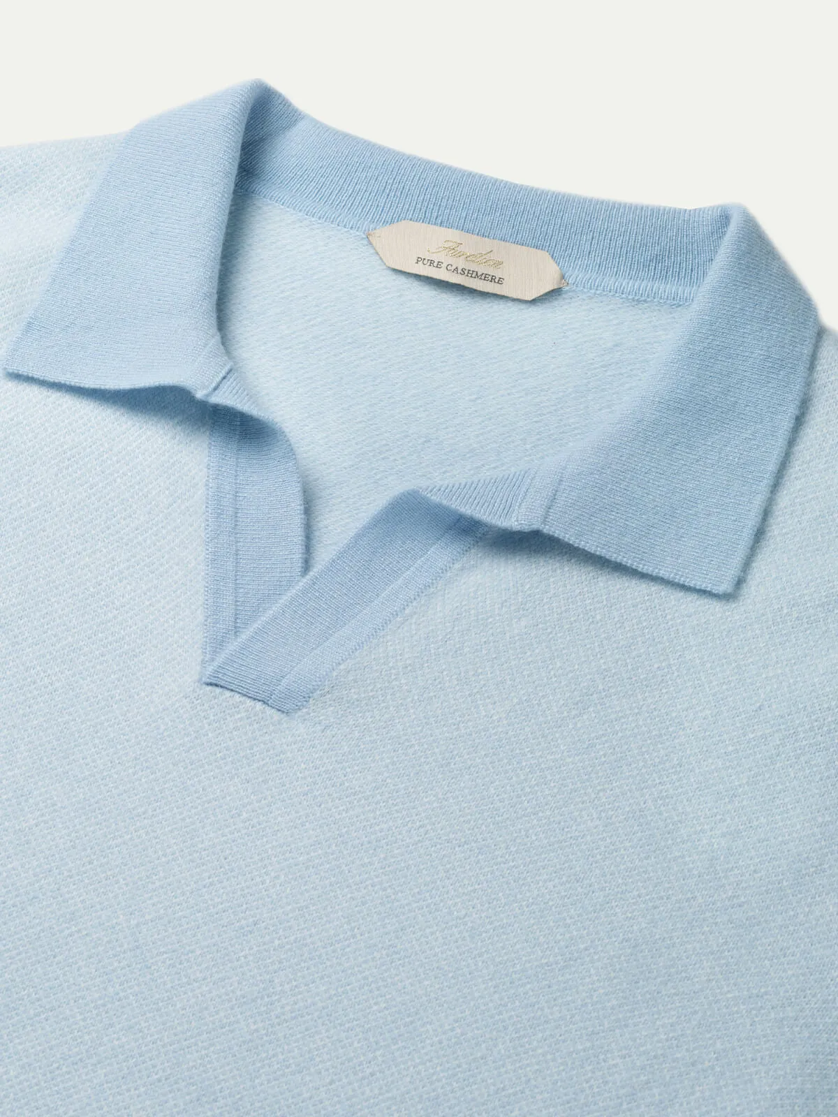 Light Blue Jacquard Polo