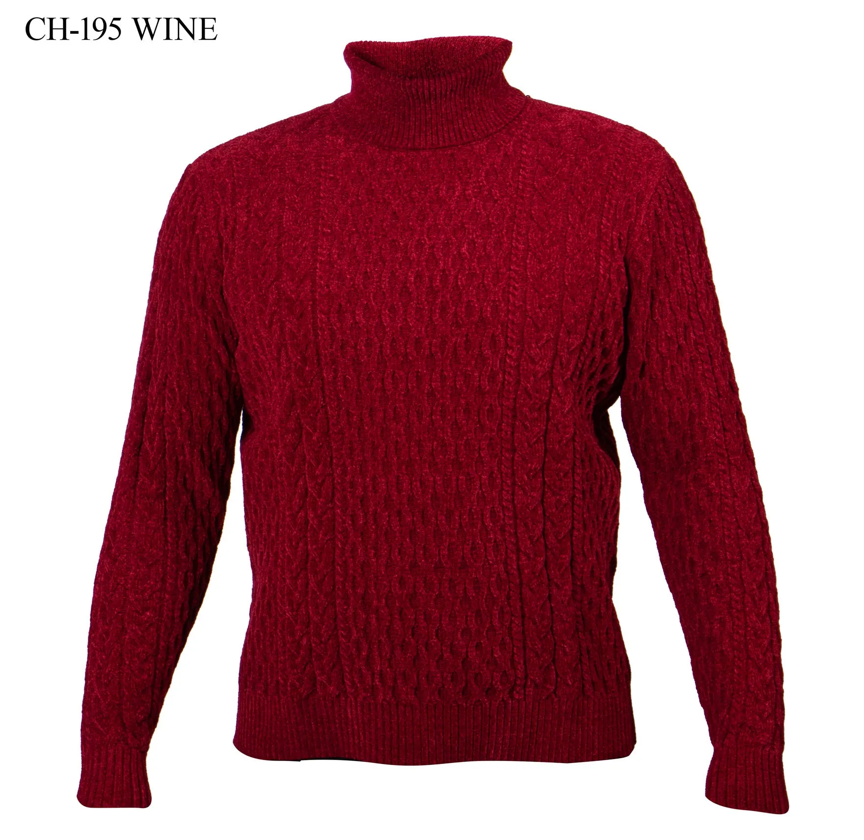 L/S Solid Design Turtleneck Sweater