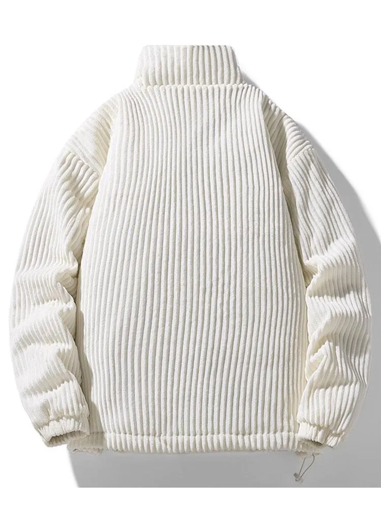 Quilted Lined Corduroy Coat