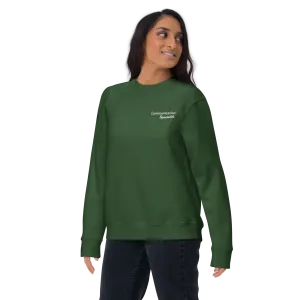 "Communication Specialist" Embroidered Sweater