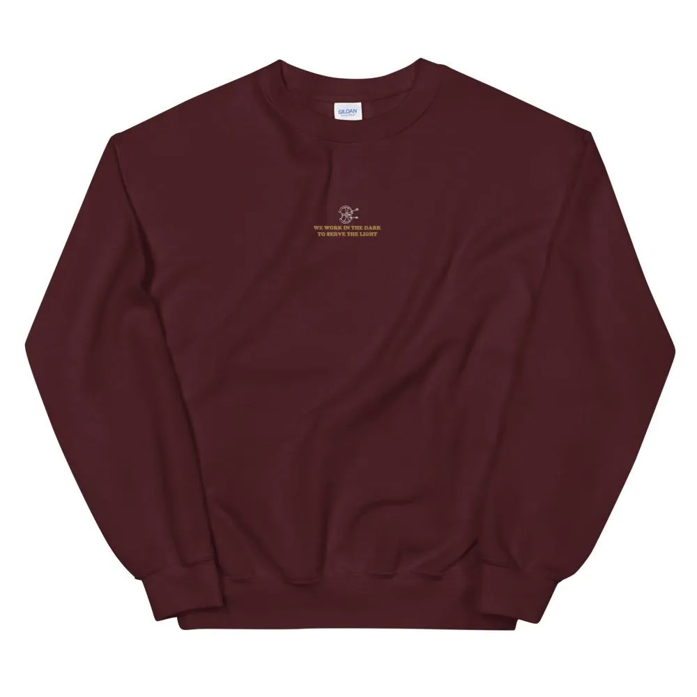 Serve the Light | Embroidered Unisex Sweatshirt | Assassin's Creed