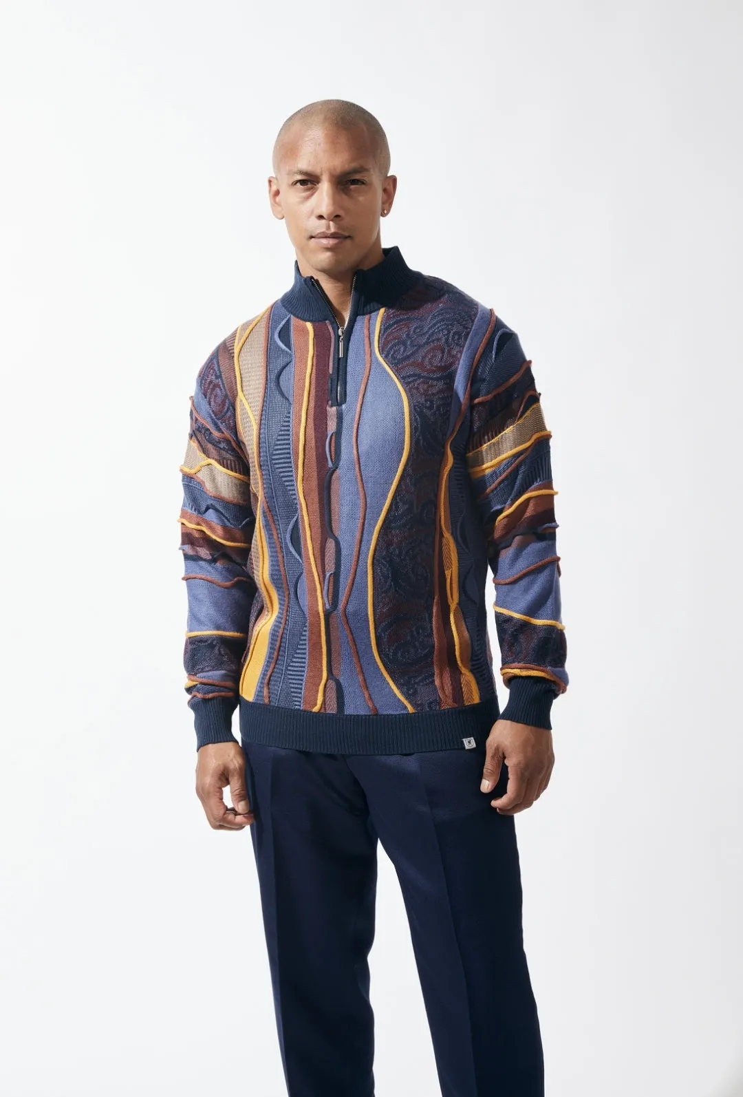 Stacy Adams crew neck coogi style sweaters