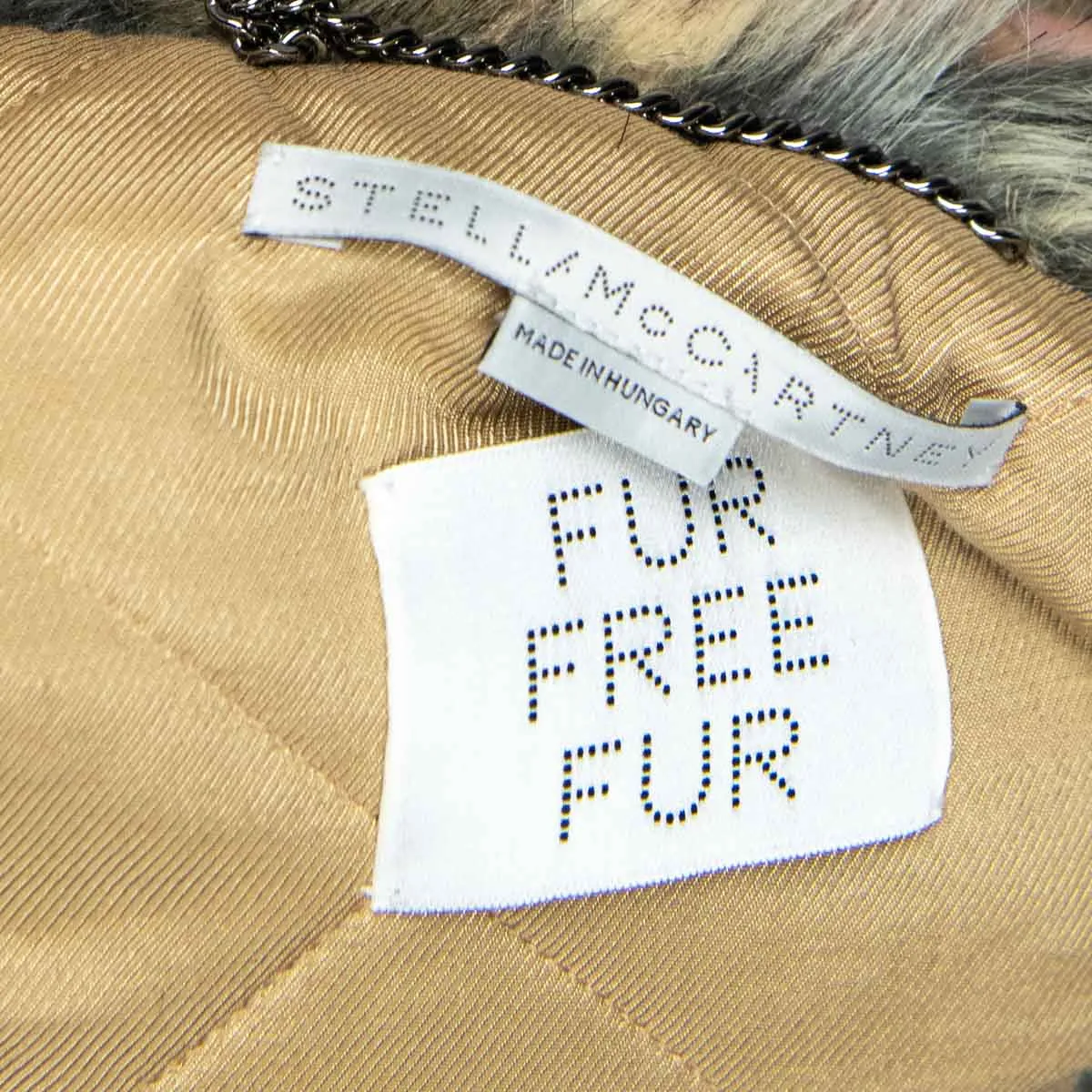Stella McCartney Beige Faux Fur Parka Size XXS | IT 36