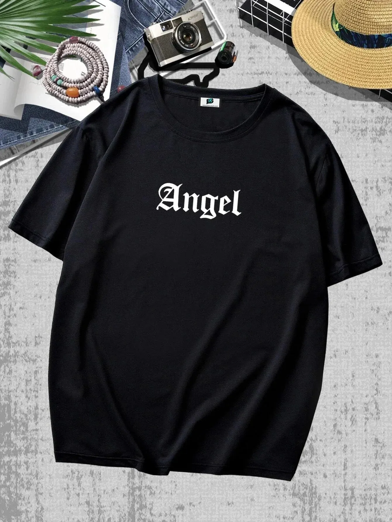 SXV  'Angel’ Printed Cool Aesthetic Oversized T-shirt