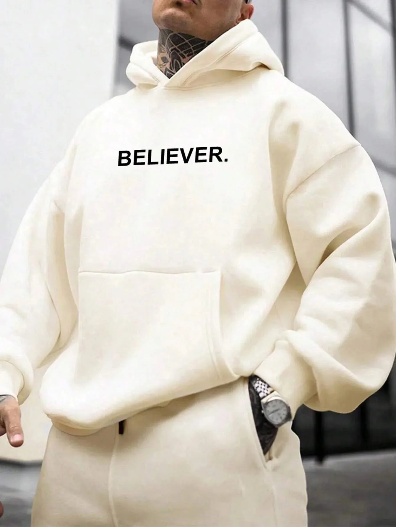 SXV  'Believer’ Printed Cool Aesthetic Sweatshirt Hoodie