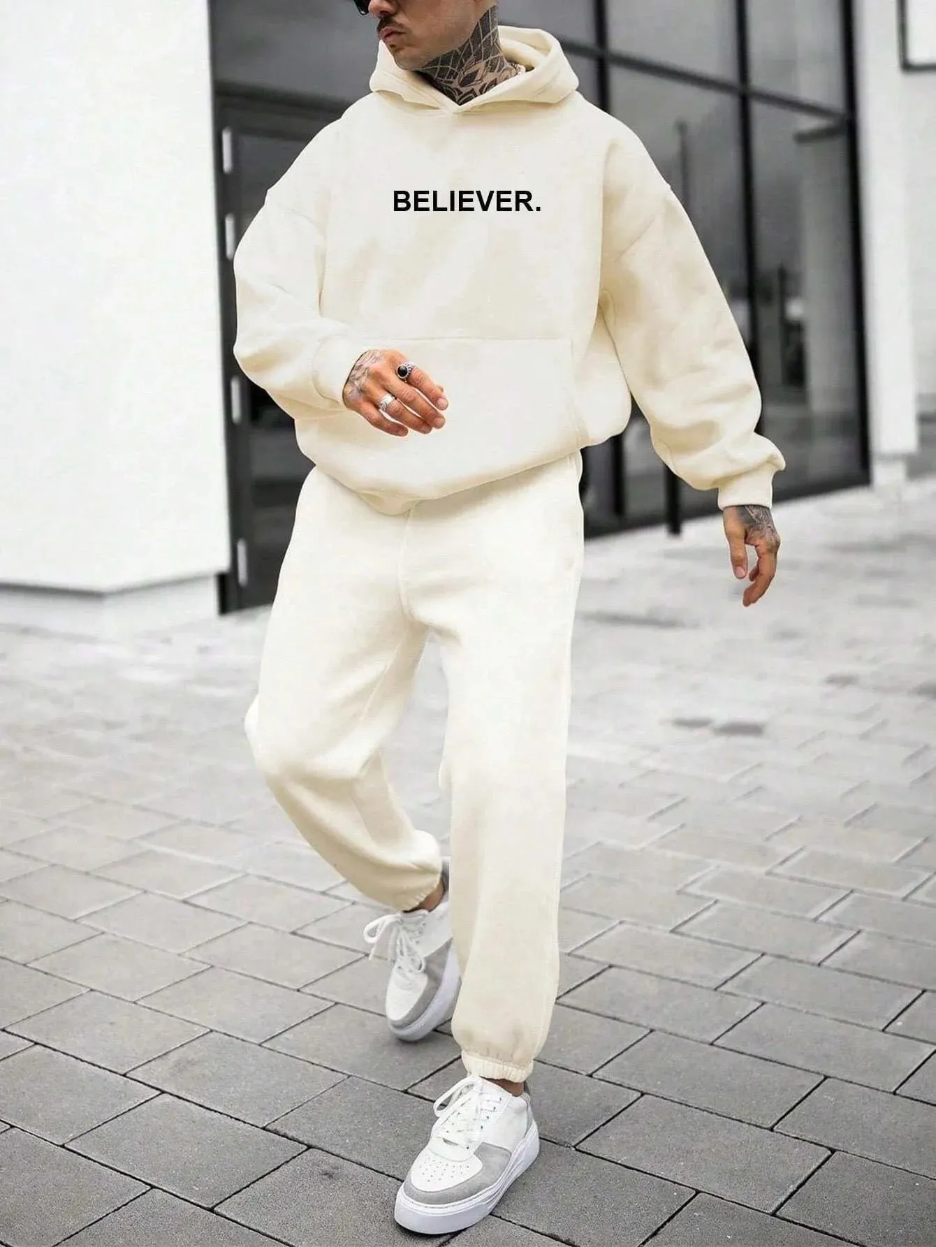 SXV  'Believer’ Printed Cool Aesthetic Sweatshirt Hoodie