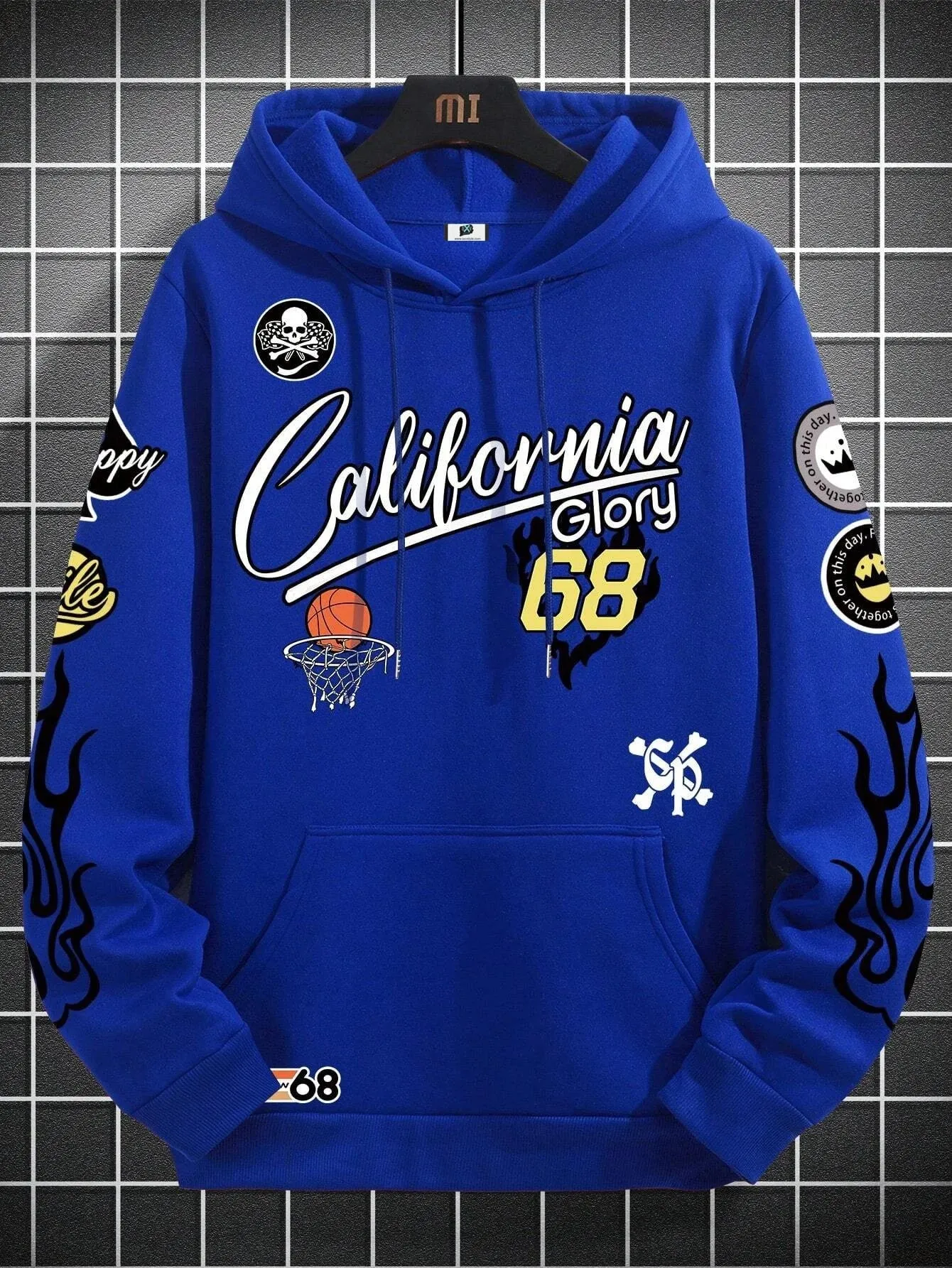 SXV  'california glory’ Printed Cool Aesthetic Sweatshirt Hoodie