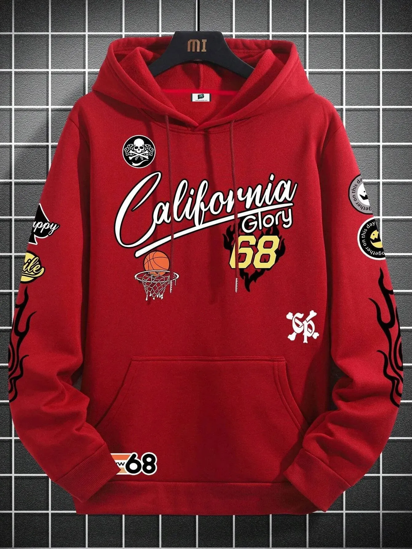 SXV  'california glory’ Printed Cool Aesthetic Sweatshirt Hoodie