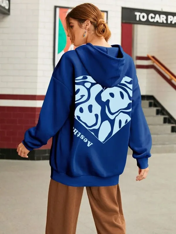 SXV  'DRIPPY AESTHETICISM’ Printed Cool Aesthetic Sweatshirt Hoodie