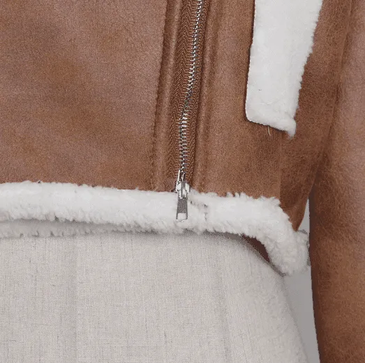 Top Tide Lambswool Short Fur Jacket