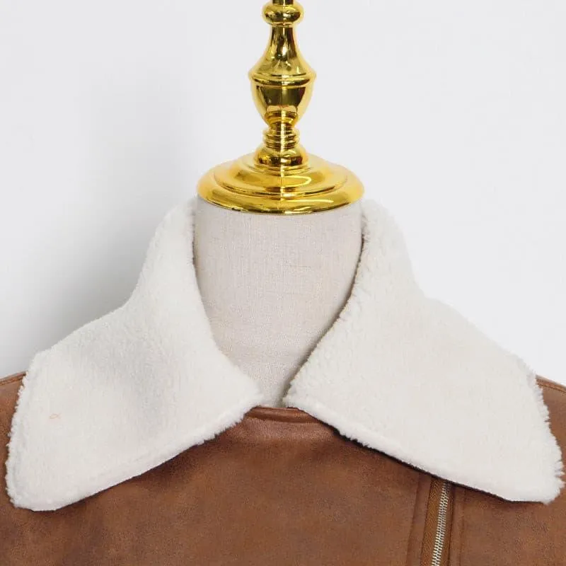 Top Tide Lambswool Short Fur Jacket