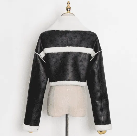Top Tide Lambswool Short Fur Jacket