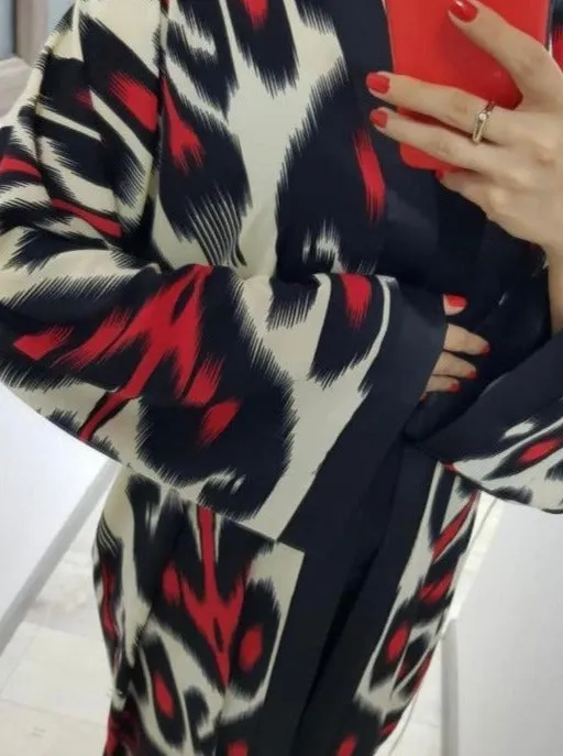 Versatile Ikat Maxi Kimono