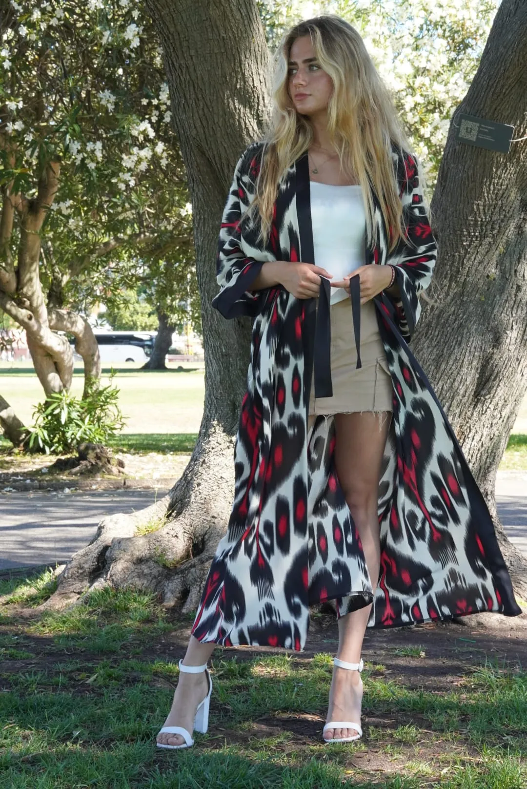 Versatile Ikat Maxi Kimono