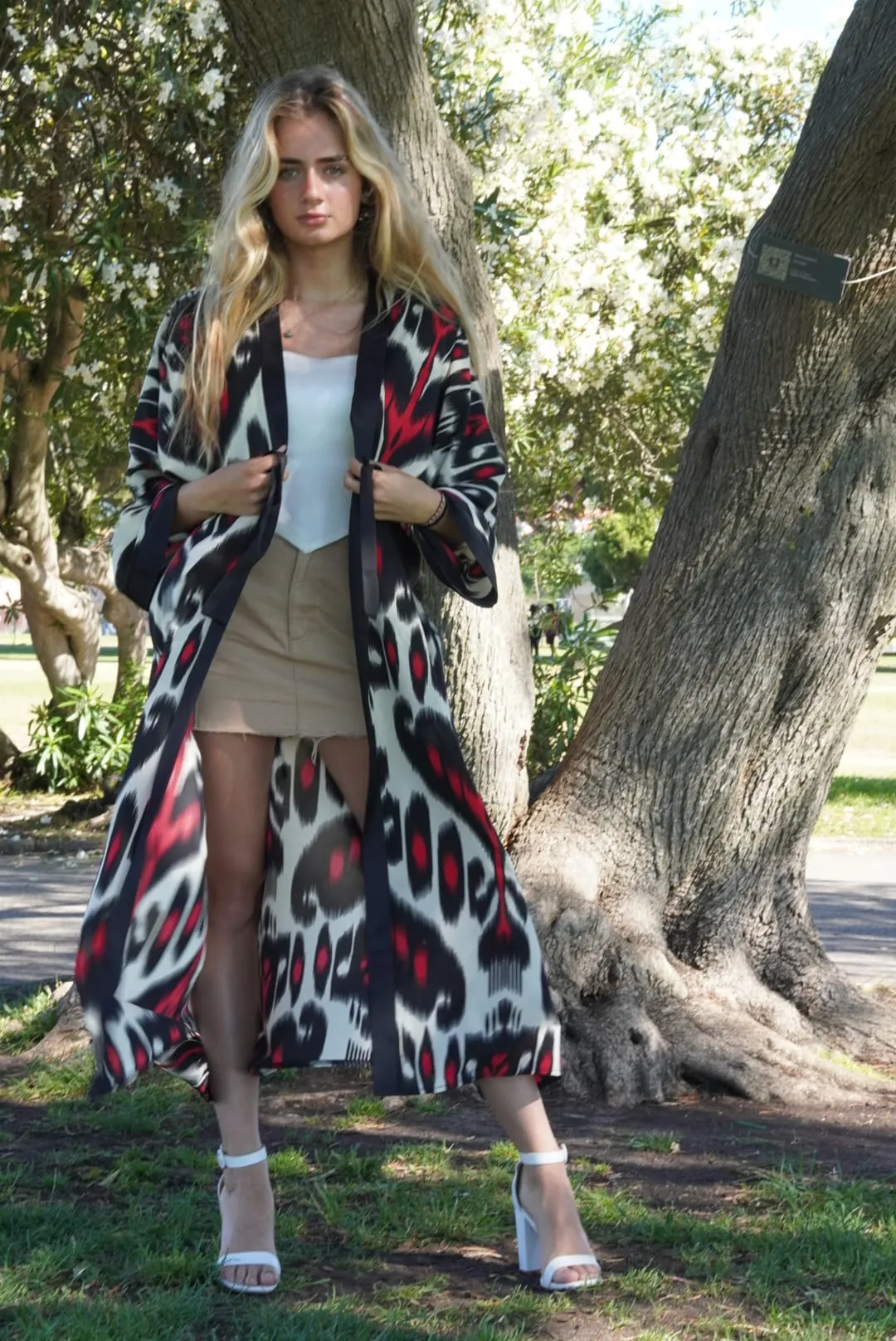 Versatile Ikat Maxi Kimono