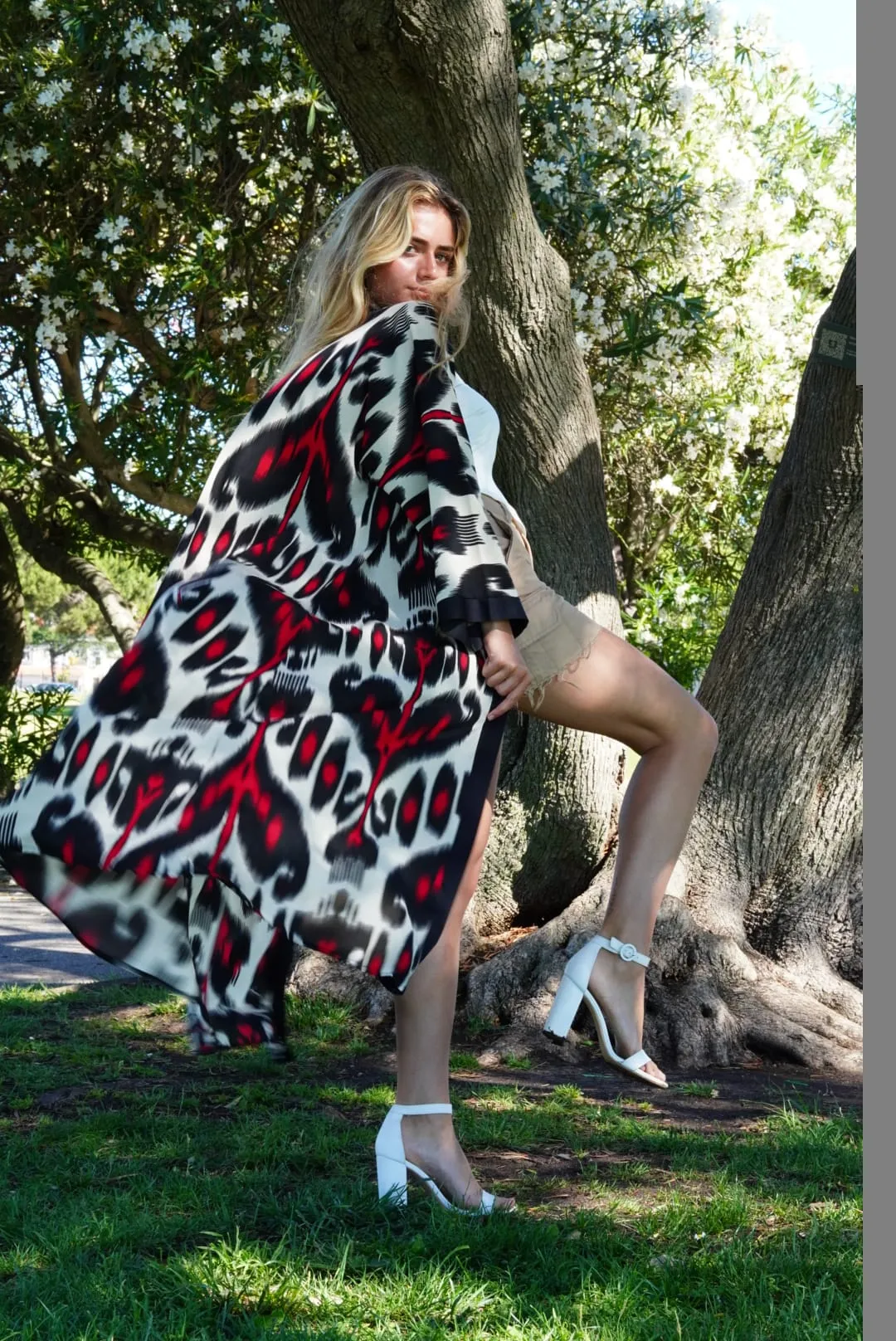 Versatile Ikat Maxi Kimono
