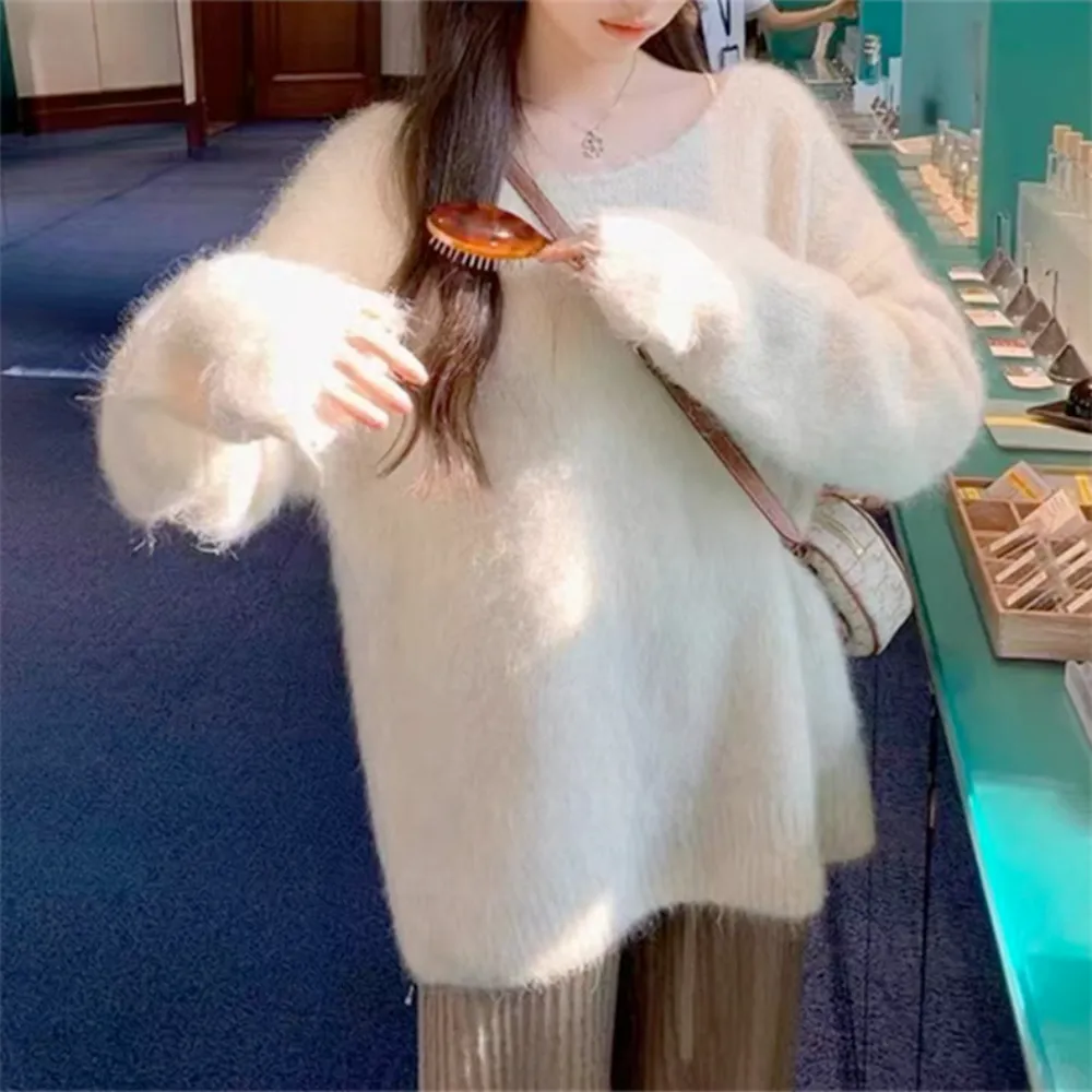Womens Laid-back Knit Sweater